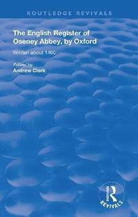 bokomslag The English Register of Oseney Abbey, by Oxford