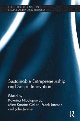 bokomslag Sustainable Entrepreneurship and Social Innovation