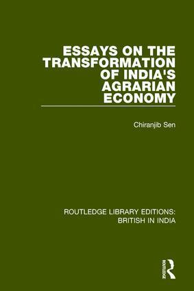 Chiranjib Sen - Essays on the Transformation of India's Agrarian Economy, Häftad