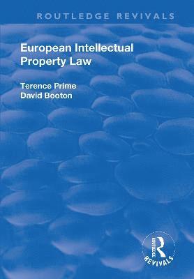 bokomslag European Intellectual Property Law