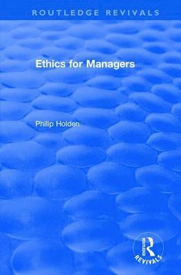 bokomslag Ethics for Managers