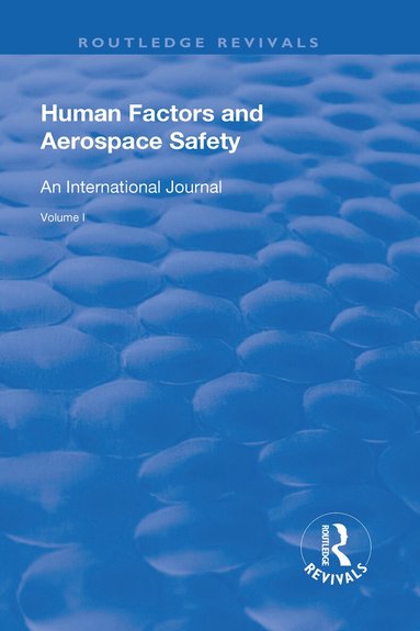 Don Harris, Helen Muir - Human Factors and Aerospace Safety, Inbunden