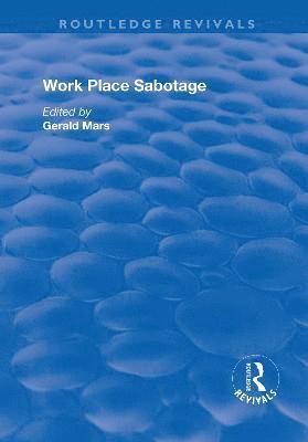 bokomslag Work Place Sabotage
