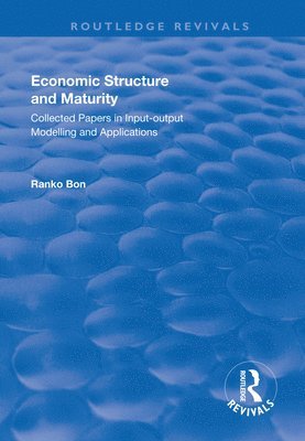 Economic Structure and Maturity: Collected Papers in Input-output Modelling and Applications 1