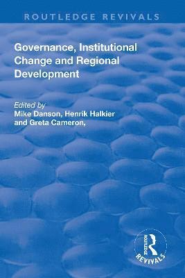Governance, Institutional Change and Regional Development 1