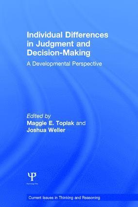 Individual Differences in Judgement and Decision-Making