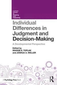 bokomslag Individual Differences in Judgement and Decision-Making