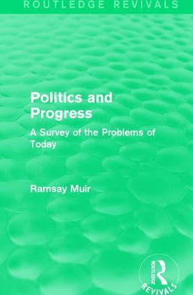 Politics and Progress 1