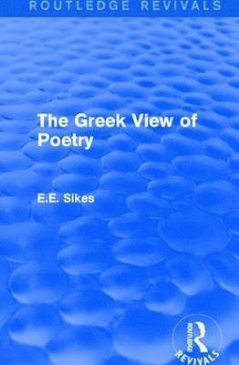 The Greek View of Poetry 1