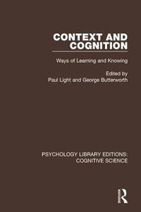 bokomslag Context and Cognition