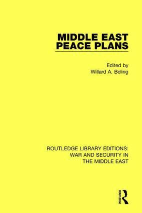 Willard A. Beling - Middle East Peace Plans, Inbunden