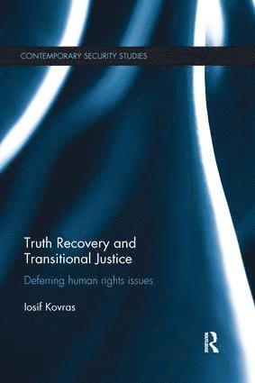 bokomslag Truth Recovery and Transitional Justice