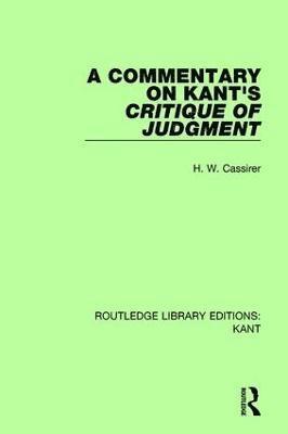 bokomslag Commentary on Kant's Critique of Judgement