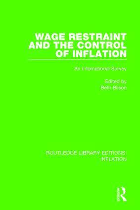 Beth Bilson - Wage Restraint and the Control of Inflation, Inbunden