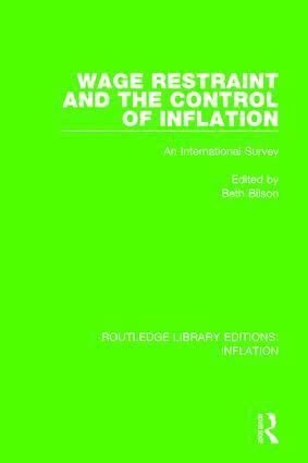 Beth Bilson - Wage Restraint and the Control of Inflation, Häftad