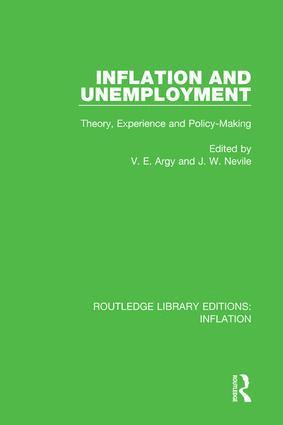Victor E. Argy, John Nevile, Australia) Nevile, John (University of New South Wales - Inflation and Unemployment, Inbunden