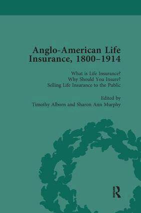 Timothy Alborn - Anglo-American Life Insurance, 1800-1914 Volume 1, Häftad