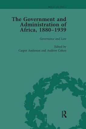 Casper Anderson, Casper Anderson, Andrew Cohen - Government and Administration of Africa, 1880–1939 Vol 2, Häftad