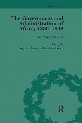 Casper Anderson, Andrew Cohen, Casper Anderson, Andrew Cohen - Government and Administration of Africa, 1880-1939 Vol 2, Häftad