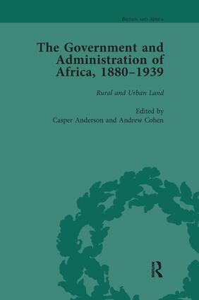 Casper Anderson, Casper Anderson, Andrew Cohen - Government and Administration of Africa, 1880-1939 Vol 4, Häftad