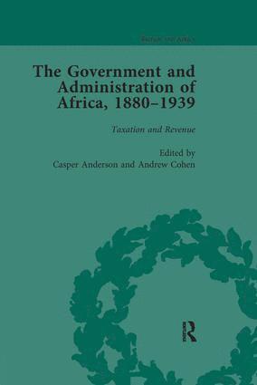 Casper Anderson, Andrew Cohen, Casper Anderson, Andrew Cohen - Government and Administration of Africa, 1880-1939 Vol 3, Häftad