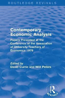 Contemporary Economic Analysis (Routledge Revivals) 1