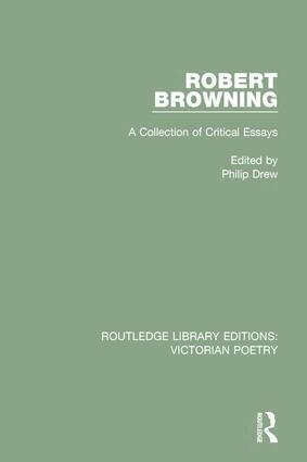 Philip Drew - Robert Browning, Inbunden
