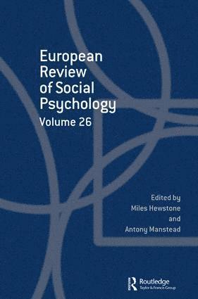 bokomslag European Review of Social Psychology: Volume 26