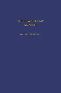 bokomslag Jewish Law Annual Volume 22