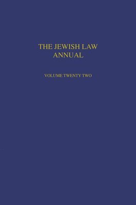 bokomslag Jewish Law Annual Volume 22