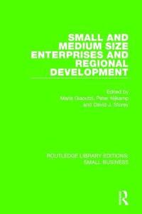 bokomslag Small and Medium Size Enterprises and Regional Development