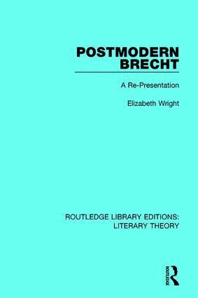 Elizabeth Wright - Postmodern Brecht, Häftad