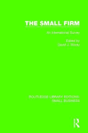 David J. Storey, David J. Storey - Small Firm, Inbunden