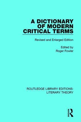 Dictionary of Modern Critical Terms