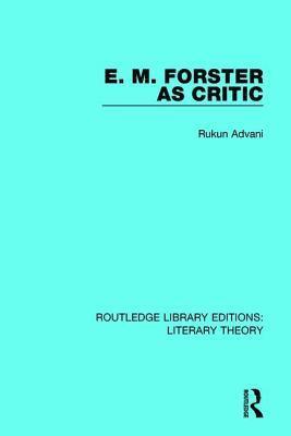 bokomslag E. M. Forster as Critic