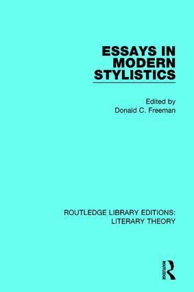Donald Freeman - Essays in Modern Stylistics, Häftad
