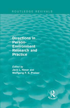 Jack Nasar, Wolfgang F. E. Preiser - Directions in Person-Environment Research and Practice (Routledge Revivals), Inbunden