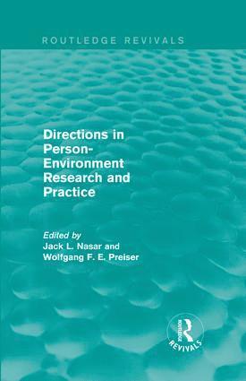 Directions in Person-Environment Research and Practice (Routledge Revivals) 1