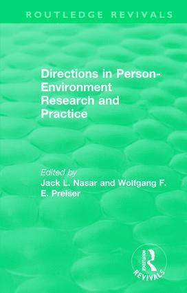 Directions in Person-Environment Research and Practice (Routledge Revivals) 1