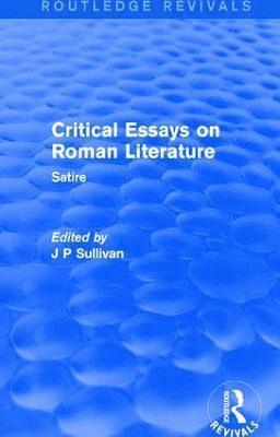 bokomslag Critical Essays on Roman Literature