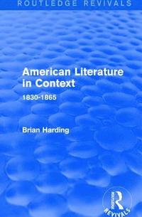 bokomslag American Literature in Context