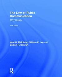 bokomslag The Law of Public Communication
