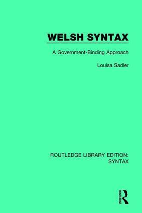 Louisa Sadler - Welsh Syntax, Inbunden