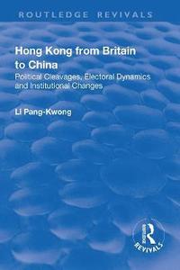 bokomslag Hong Kong from Britain to China