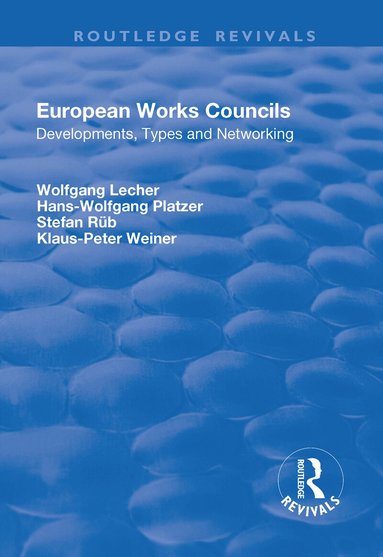Wolfgang Lecher, Hans-Wolfgang Platzer, Klaus-Peter Weiner - European Works Councils, Häftad