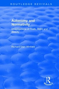 bokomslag Autonomy and Normativity