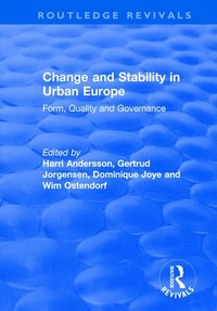 bokomslag Change and Stability in Urban Europe