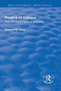 bokomslag Poetics of Critique