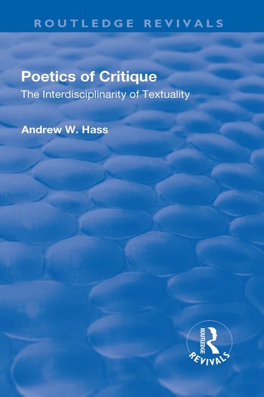 bokomslag Poetics of Critique