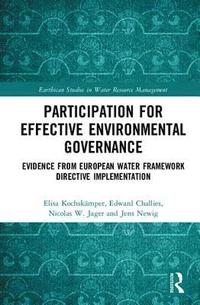 bokomslag Participation for Effective Environmental Governance